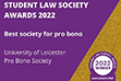 Best society for pro bono award