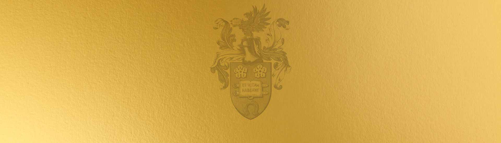 University of Leicester logo on a gold background