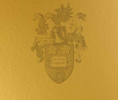 University of Leicester logo on a gold background