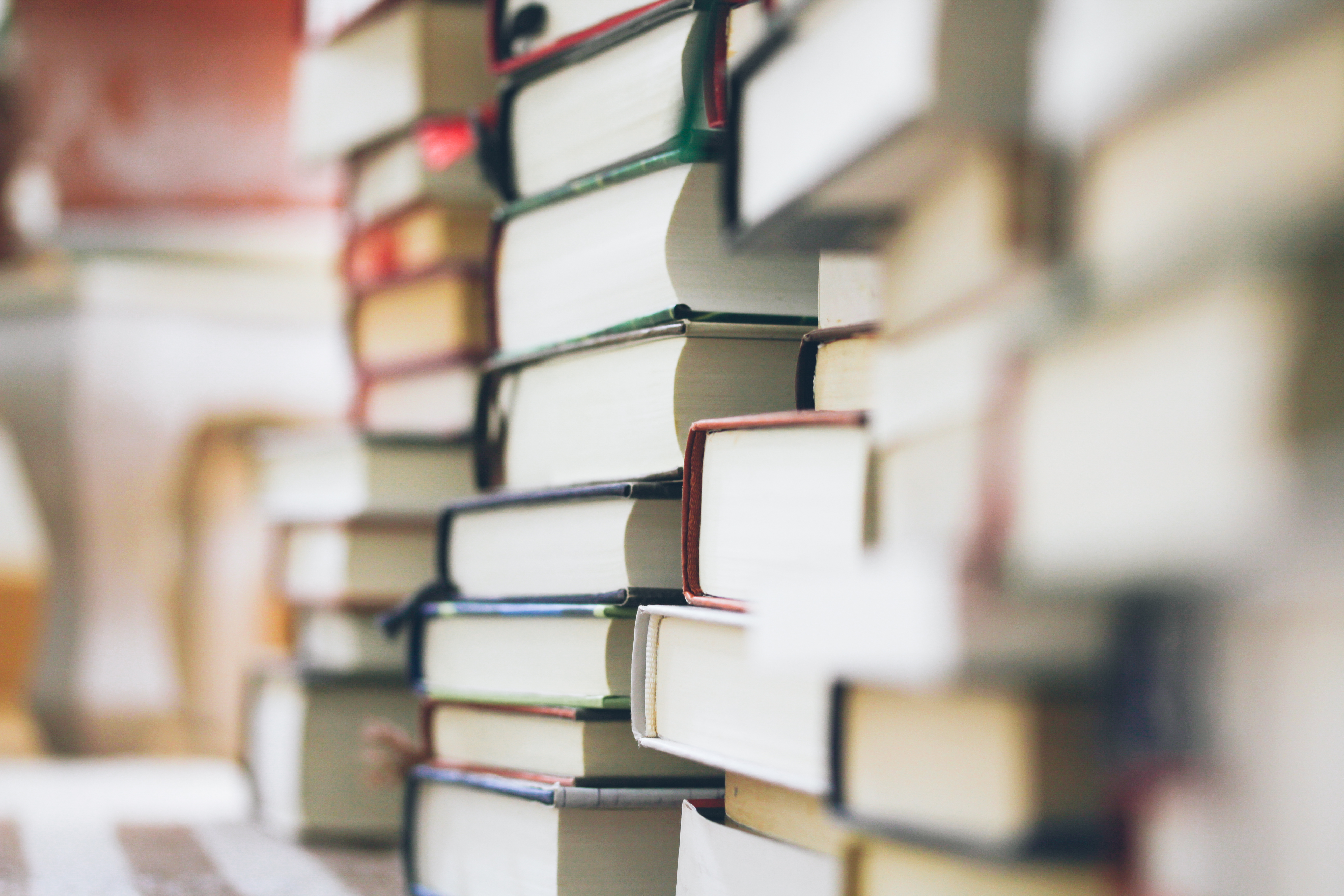 Piles of books
