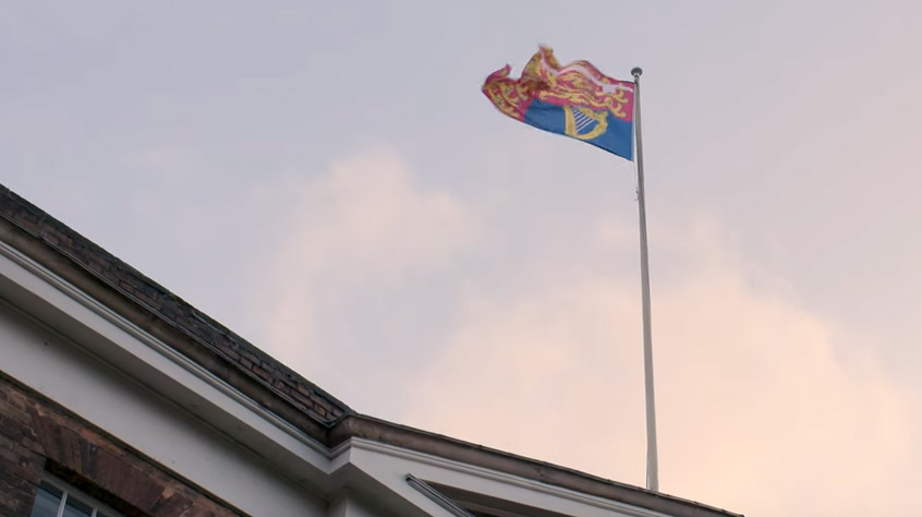 royal flag flying 