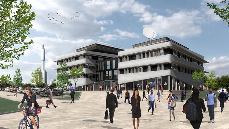 artist impression of space park campus