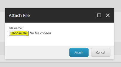 View of the backend of a Content Management System