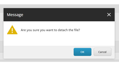 View of the backend of a Content Management System