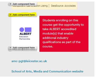 View of the backend of a Content Management System