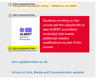 View of the backend of a Content Management System