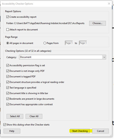 View of the backend of a Content Management System