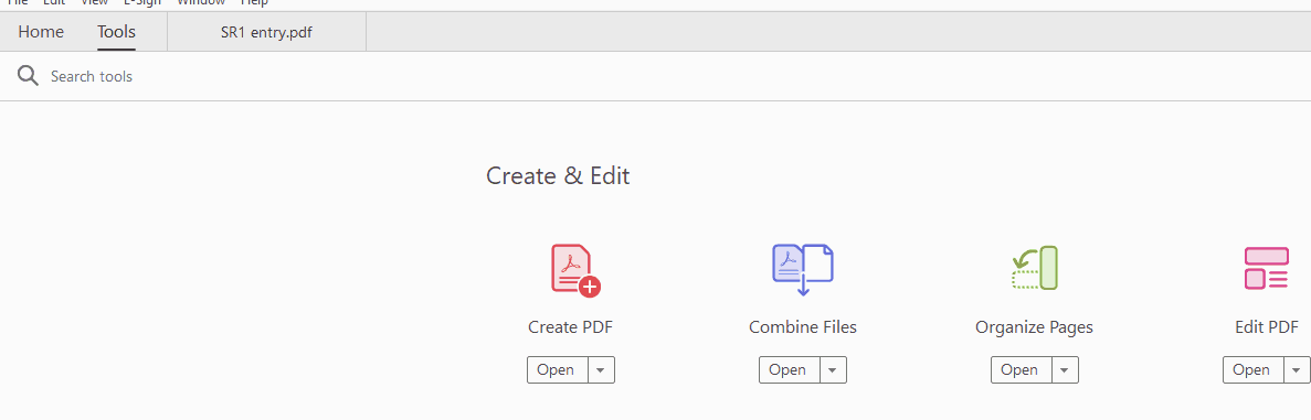 View of the backend of a Content Management System