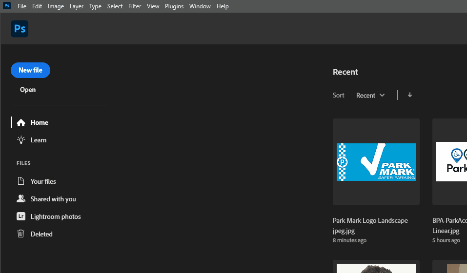View of the backend of a Content Management System
