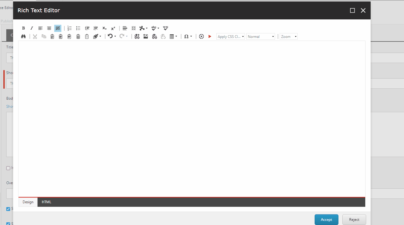 Gif showing how to paste as plain text in a content management system