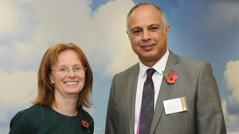Professors Kamlesh Khunti and Melanie Davies CBE