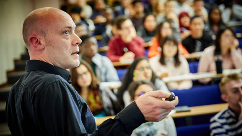 People in a lecture