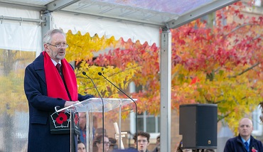 Sir Peter Soulsby at the University of Leicester