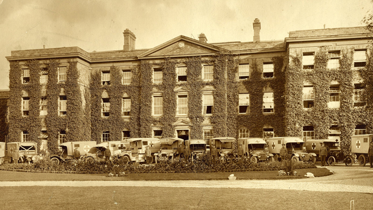 The University's Fielding Johnson Building during its time as the 5th Northern General Hospital