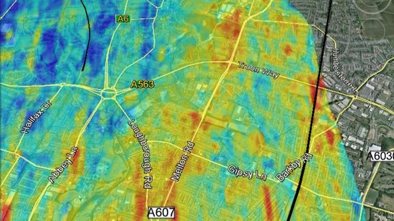Air quality heat map