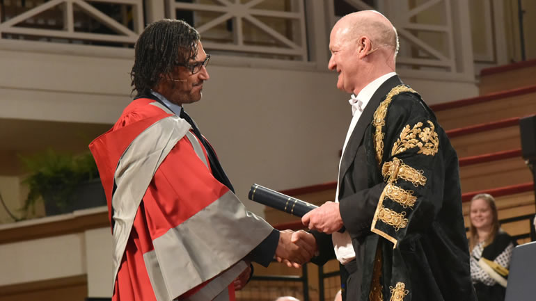 David Olusoga OBE receives honorary degree