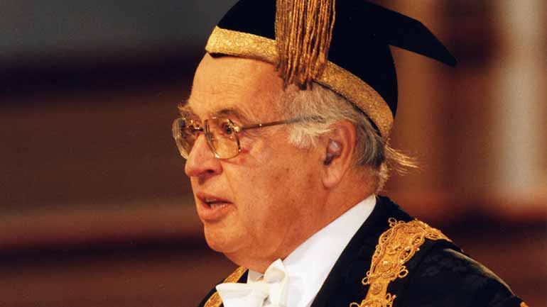 Michael Atiyah, former Chancellor of the University