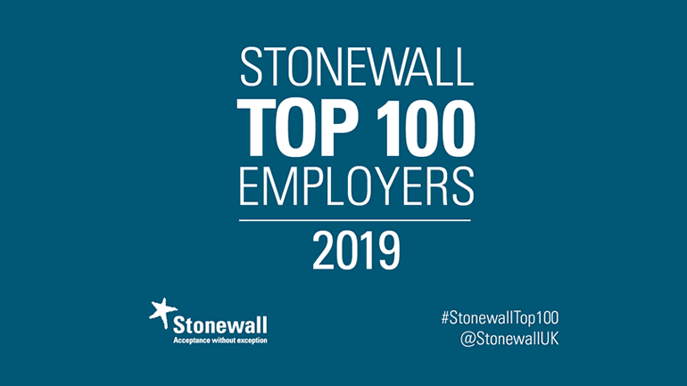 Stonewall logo. Acceptance without exception.