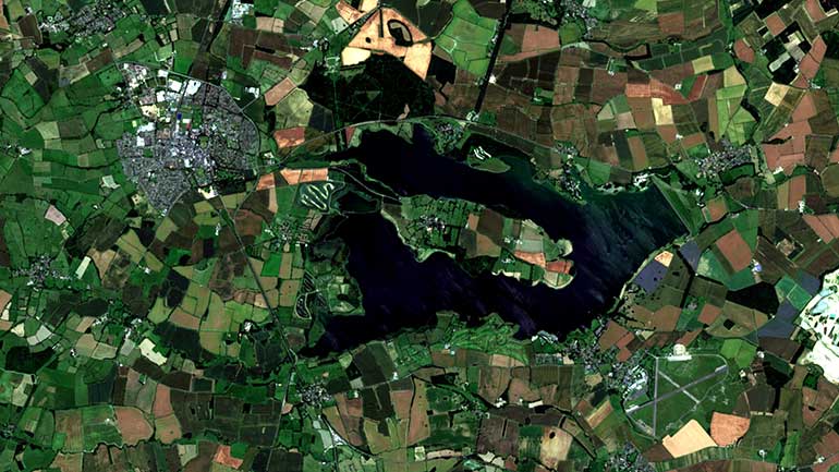 Satellite image of Rutland Water