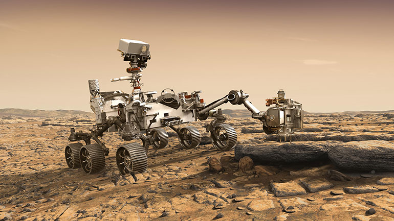 An artist's rendition of NASA’s Mars 2020