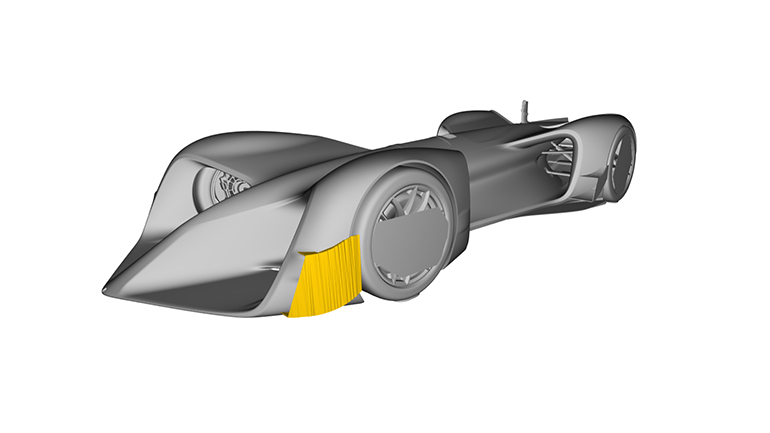Virtual F1 car model