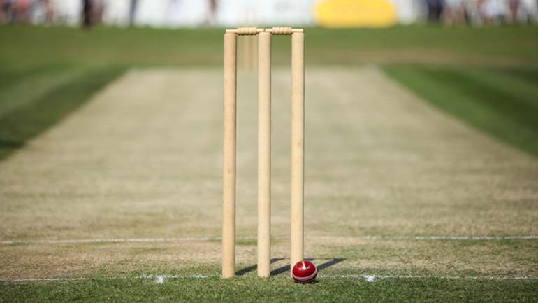 cricket wickets on cricket field