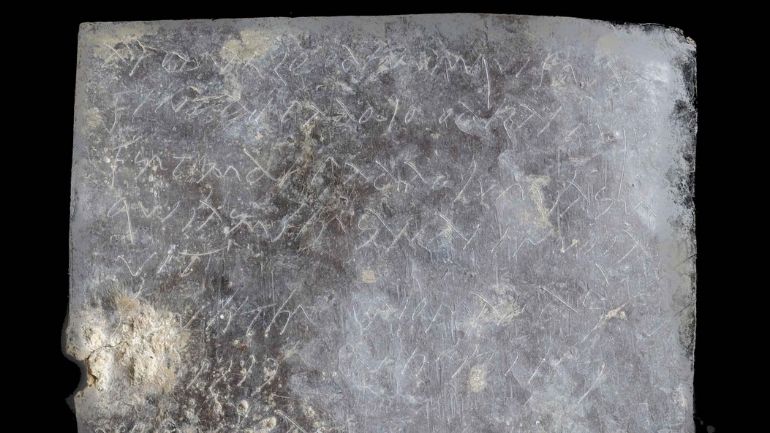A 'curse tablet' written by a slave named Servandus.