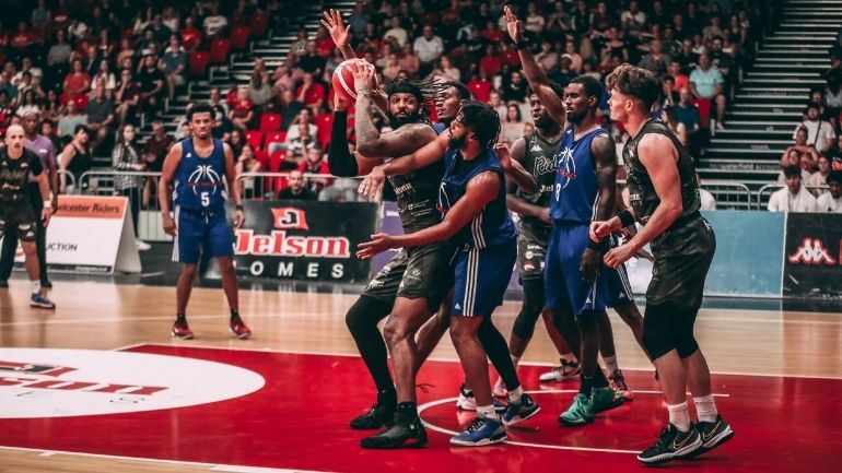 Leicester Riders in action at the Morningside Arena.
