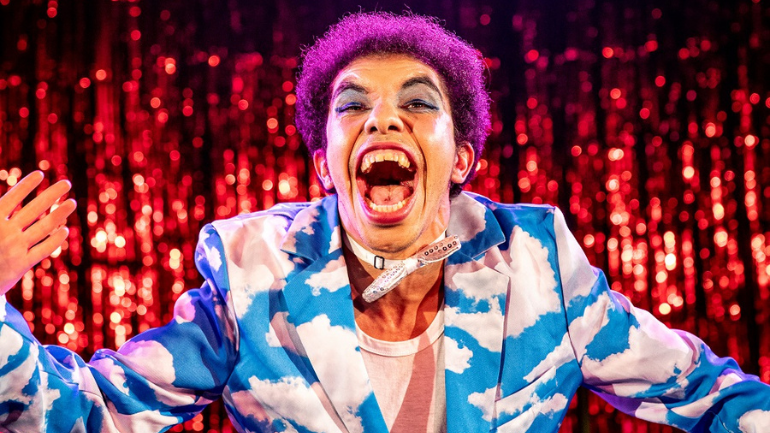 Image of a performer on stage.