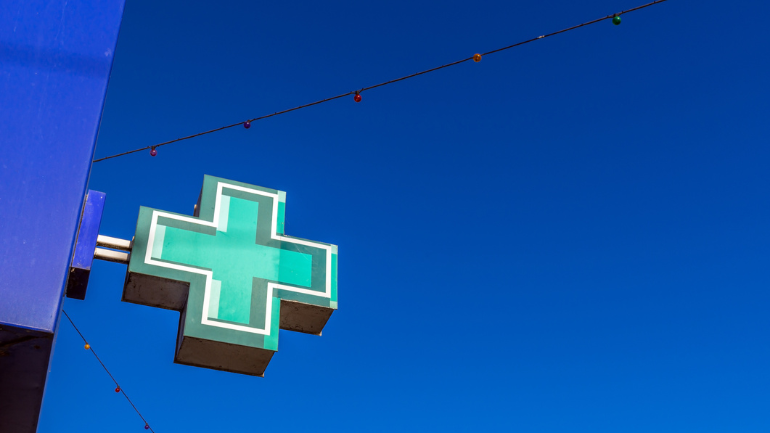 Picture of a pharmacy shop sign
