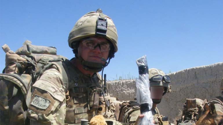 Sergeant Frazer Stark in Afghanistan