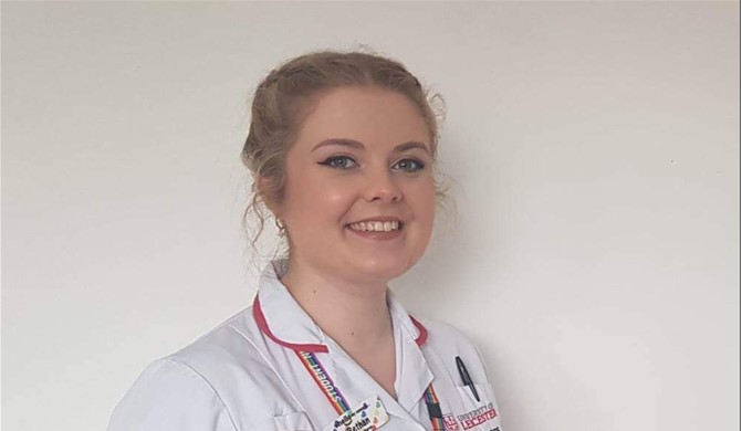 Nursing student Bethan Jones