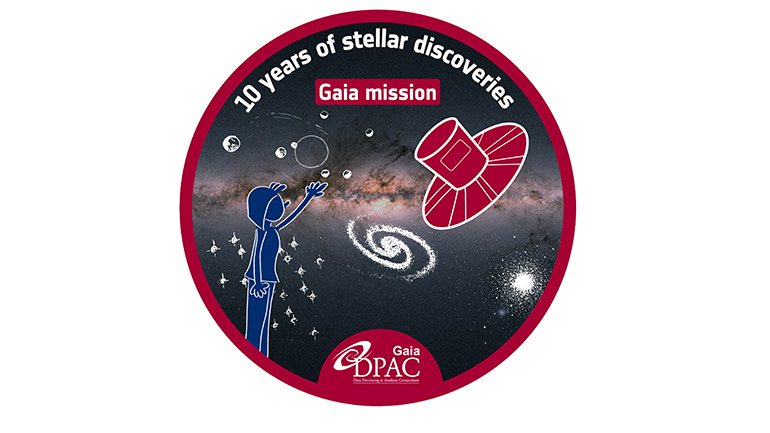 The mission patch for Gaia's tenth anniversary.
