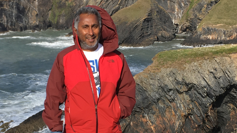 Researcher Viji Kuppan pictured in the countryside