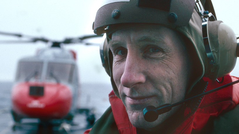 Professor John Smellie on a previous trip to the Antarctic.