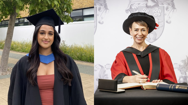 Jaedyn Pathania (left) and Glynis Wright MBE (right).