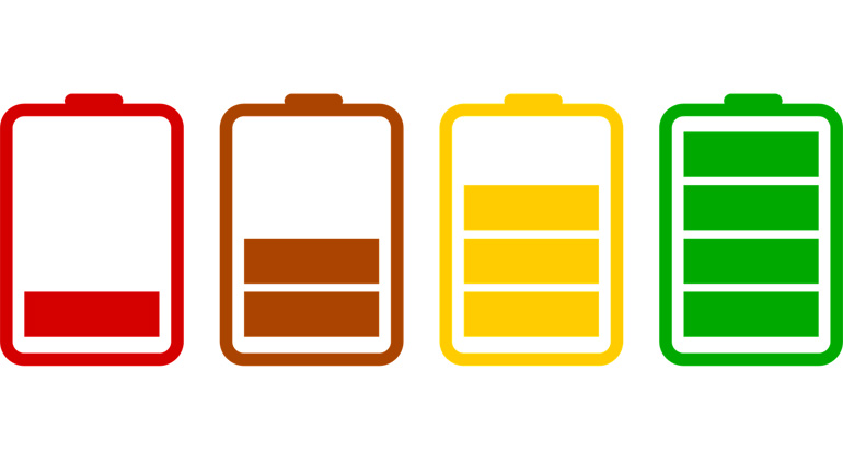 Battery charge icon.