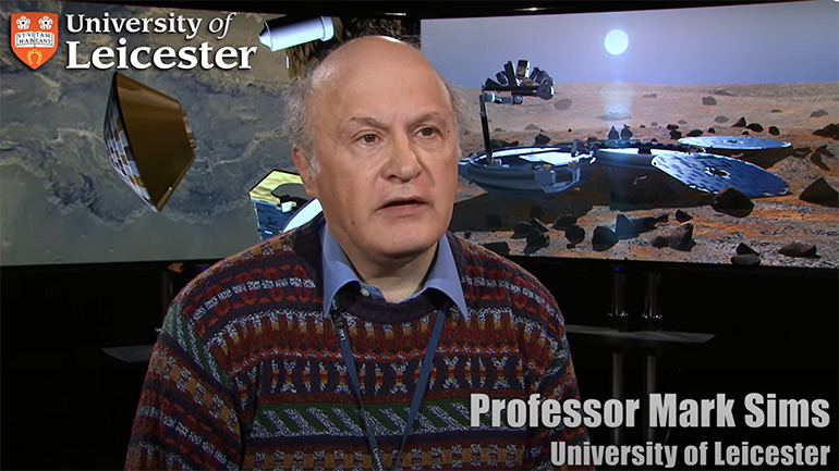 Preview image for video of Professor Mark Sims discussing the rediscovery of Beagle 2.