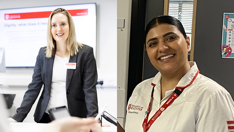 Hannah Richardson (left) and Farha Hajat