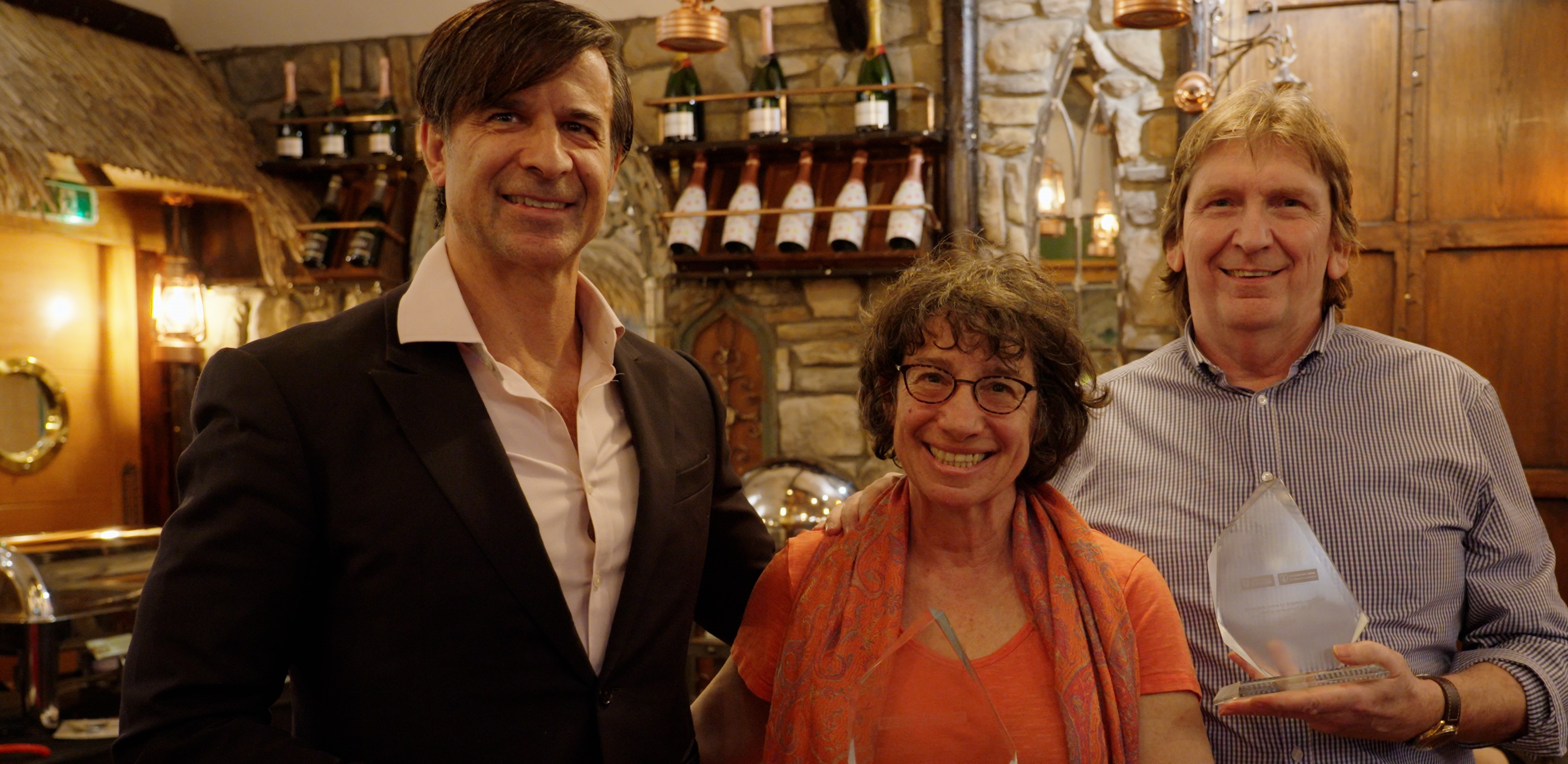 Professor Jeremy Howick (left) with Professors Jodi Halpern and Stewart Mercer