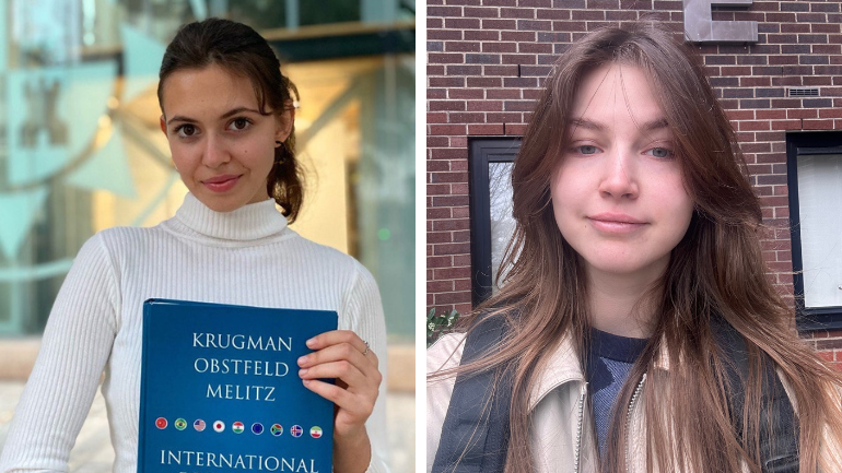 Kateryna Puhachova left and Liliia Korotina 770