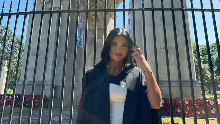 Erica when she graduated earlier this year