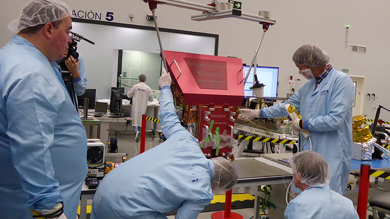 Preparation of SXI Telescope for integration.