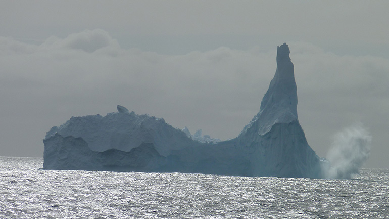Photo taken during a subsequent expedition to the Antarctic aboard the same research vessel.