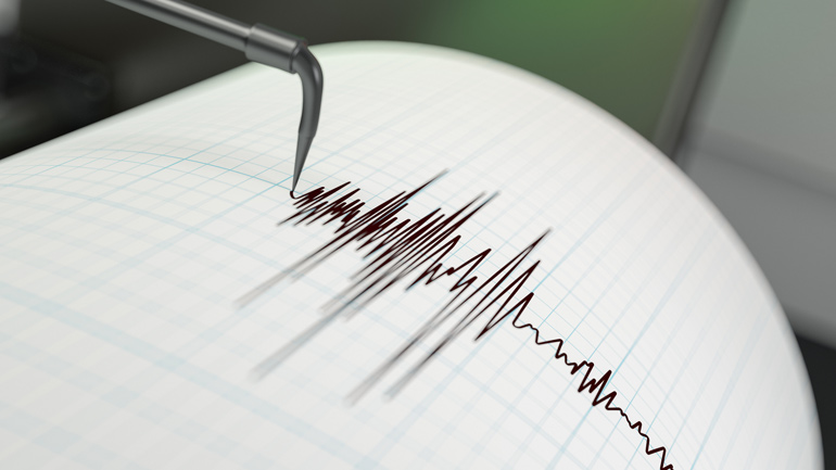 An earthquake seismograph, credit: asbe