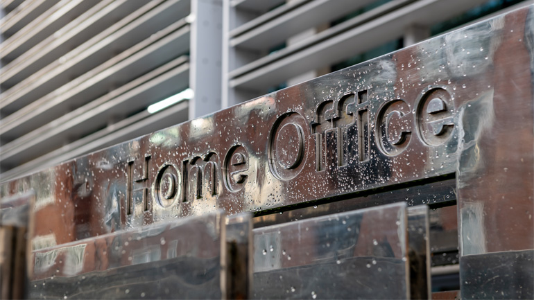Home Office sign