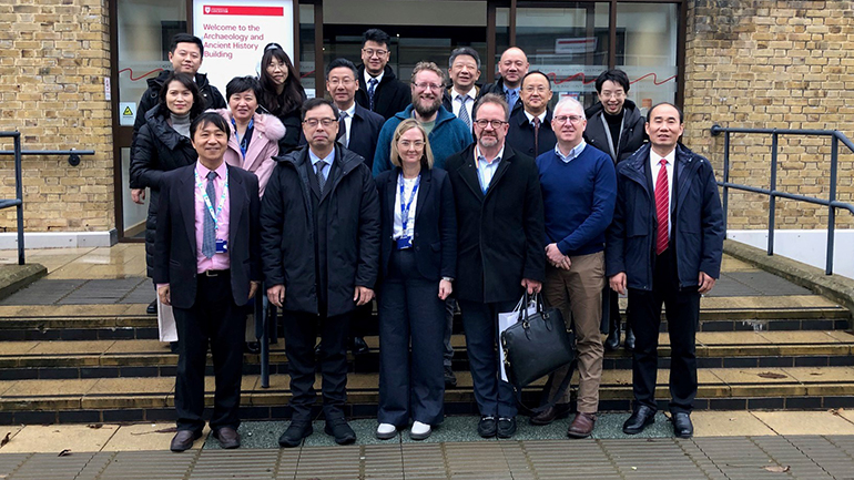 The delegation from Chongqing visit the School of Archaeology and Ancient History.