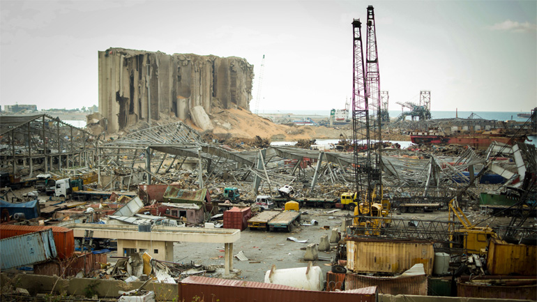 The aftermath of the 2020 Beirut explosion