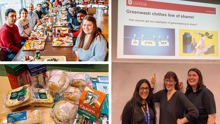 The University of Leicester finalists for the Green Gown Awards.