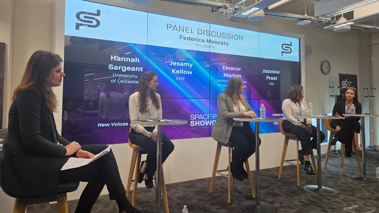International Women's Day celebrated at Space Park Leicester with the launch of 'New Voices' event.